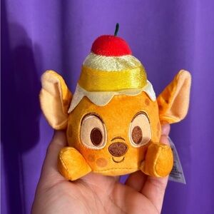 Disney Orange and Yellow Plush Toy with Cherry
